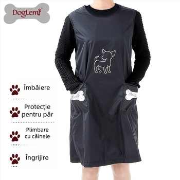 Comerț exterior, vânzare fierbinte, haine pentru magazin de animale de companie, cosmetician, haine de lucru profesionale, șorț de spălare respirabil, impermeabil, antiaderent, din blană