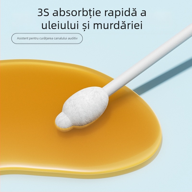 Bețișor de bumbac pentru curățarea urechilor de animale de companie, 110 buc, ceară de urechi pentru câini, miros de urechi, ulei esențial, bețișor de bumbac, lichid de curățare a urechilor de pisică, lichid de spălare a urechilor