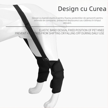 Amazon, husă pentru articulația genunchiului pentru animale de companie, husă pentru fixarea fracturii, ajutor de călătorie pentru câini răniți, cu protecție pentru picioare, husă anti-lingere pentru picioare