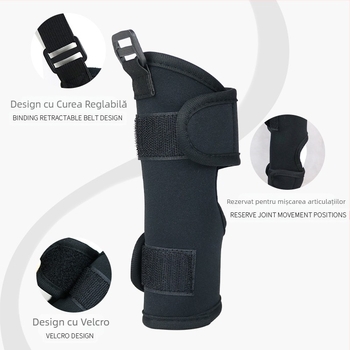 Amazon, husă pentru articulația genunchiului pentru animale de companie, husă pentru fixarea fracturii, ajutor de călătorie pentru câini răniți, cu protecție pentru picioare, husă anti-lingere pentru picioare