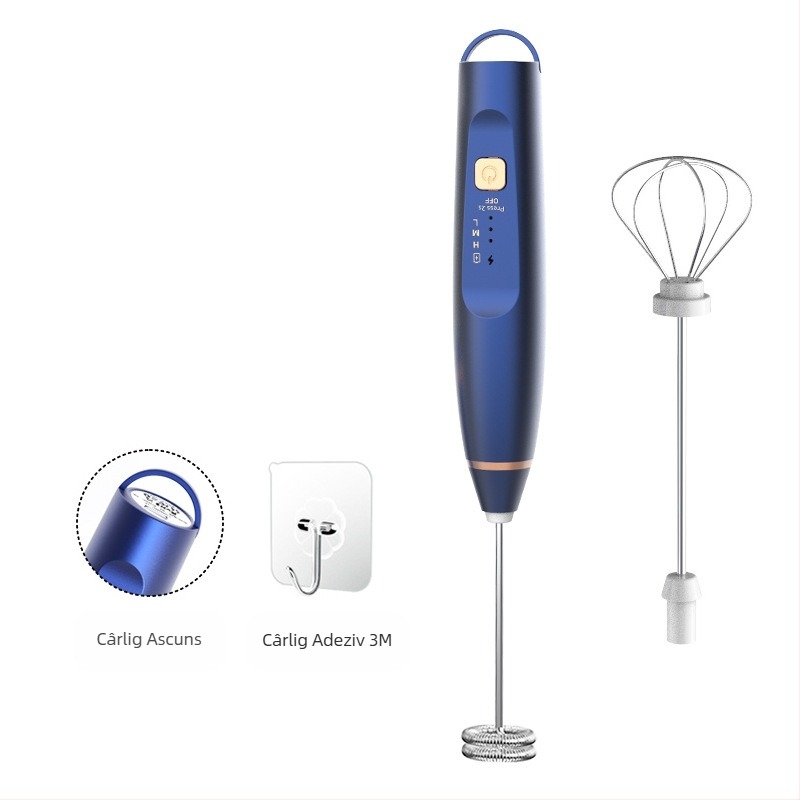 Spumător de lapte nou, spumător de cafea, spumător de lapte electric de uz casnic, blender de lapte, bătător de ouă portabil, spumător de lapte