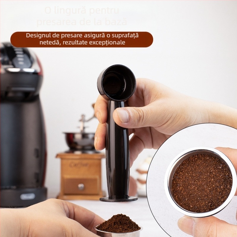Potrivit pentru aparatul de cafea cu capsule Nestle, poate fi reciclat, lingură cu mâner lung și dublu scop, lingură de cafea pudră, 20 ml