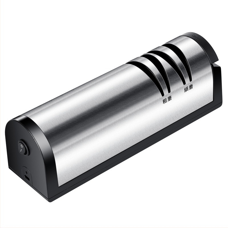 Ascuțitoare de cuțite din oțel inoxidabil cu încărcare en-gros, foarfece, ustensile de bucătărie, polizor automat de cuțite USB