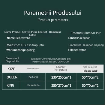 Pinli Home Textile Comerț Exterior Bumbac Pat Set Trei Piese Imitație Americană Pilotă Imprimată Bumbac Aer Condiționat Pilotă