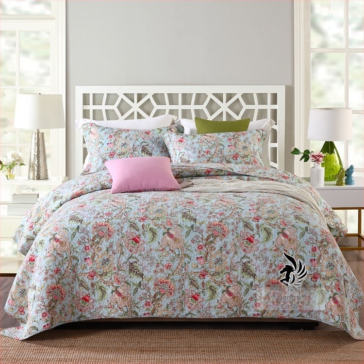 Pinli Home Textile Comerț Exterior Bumbac Pat Set Trei Piese Imitație Americană Pilotă Imprimată Bumbac Aer Condiționat Pilotă