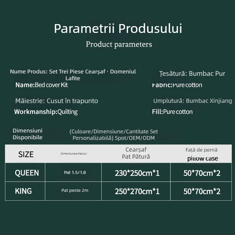 Pinli Home Textile Comerț Exterior Bumbac Pat Set Trei Piese Imitație Americană Pilotă Imprimată Bumbac Aer Condiționat Pilotă