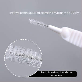 Perie de curățare a dușului, artefact, dragă, duză multifuncțională, gaură pentru baie, curățare a găurilor de telefon mobil, perie mică de uz casnic