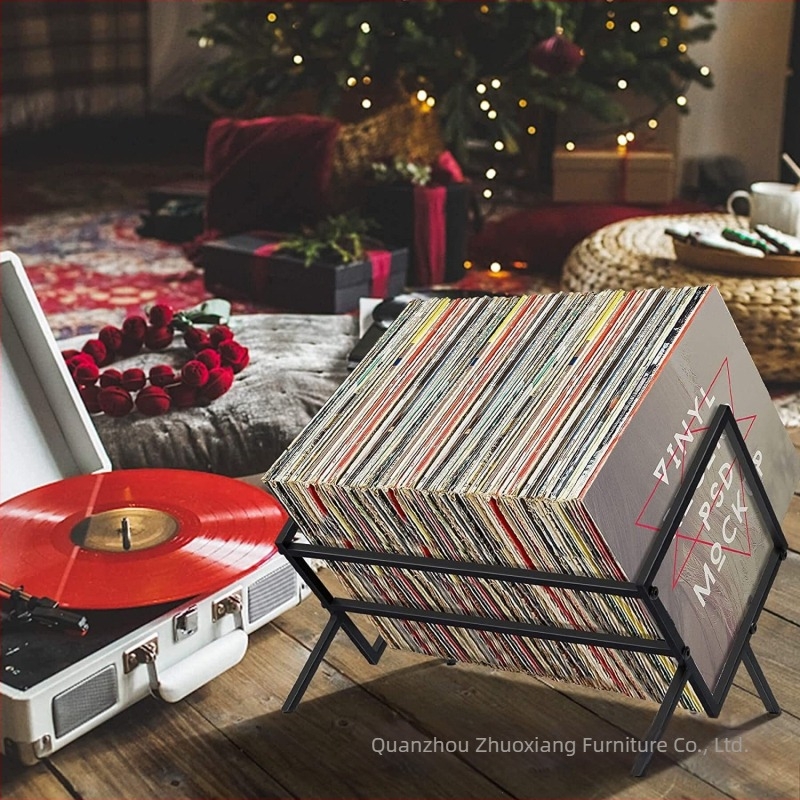 Raft simplu de depozitare a înregistrărilor pe birou, din fier forjat, pentru birou, librărie, reviste, ziare, raft de afișare a CD-urilor