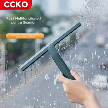 Ștergeți artefactul de sticlă de uz casnic față-verso Ștergeți răzuitorul de sticlă multifuncțional spălare ștergător de sticlă instrument de curățare a ferestrelor