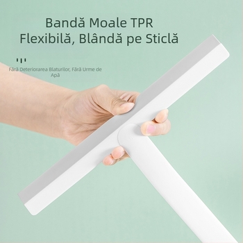 Ștergeți artefactul de sticlă de uz casnic față-verso Ștergeți răzuitorul de sticlă multifuncțional spălare ștergător de sticlă instrument de curățare a ferestrelor