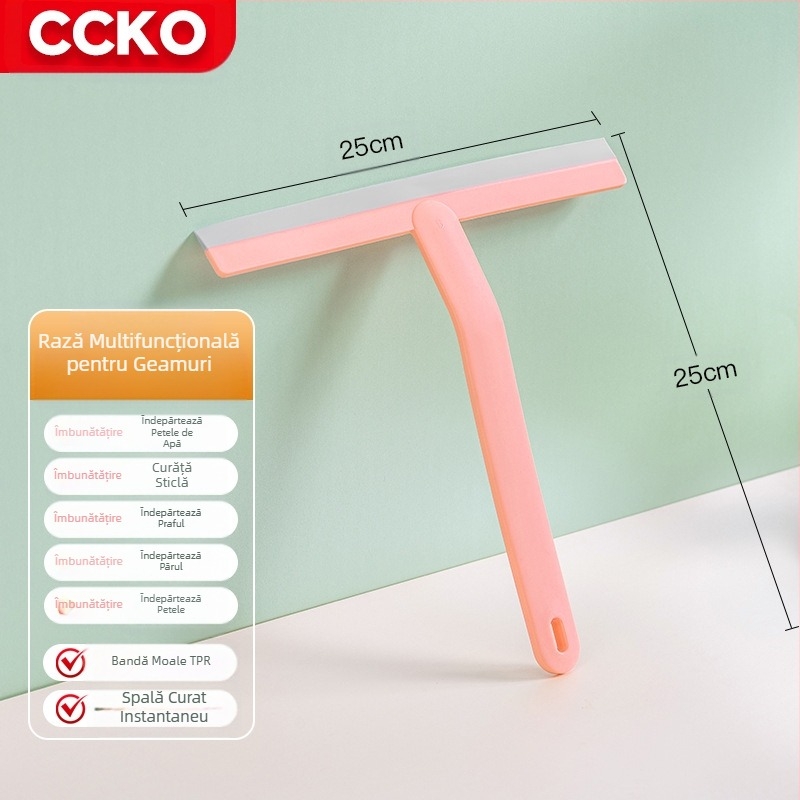 Ștergeți artefactul de sticlă de uz casnic față-verso Ștergeți răzuitorul de sticlă multifuncțional spălare ștergător de sticlă instrument de curățare a ferestrelor