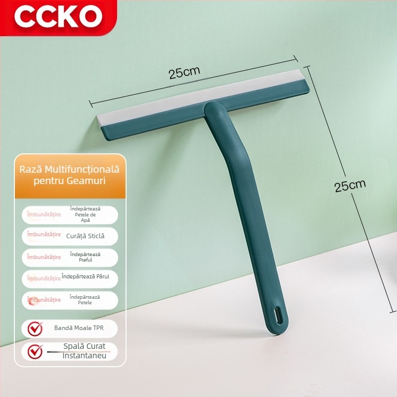 Ștergeți artefactul de sticlă de uz casnic față-verso Ștergeți răzuitorul de sticlă multifuncțional spălare ștergător de sticlă instrument de curățare a ferestrelor