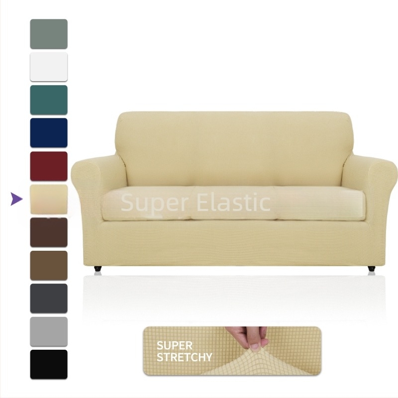 Husă de canapea din fleece Amazon, en-gros, all-inclusive, elastică, îngroșată, culoare solidă, pernă de canapea, husă de canapea din material textil pentru patru anotimpuri