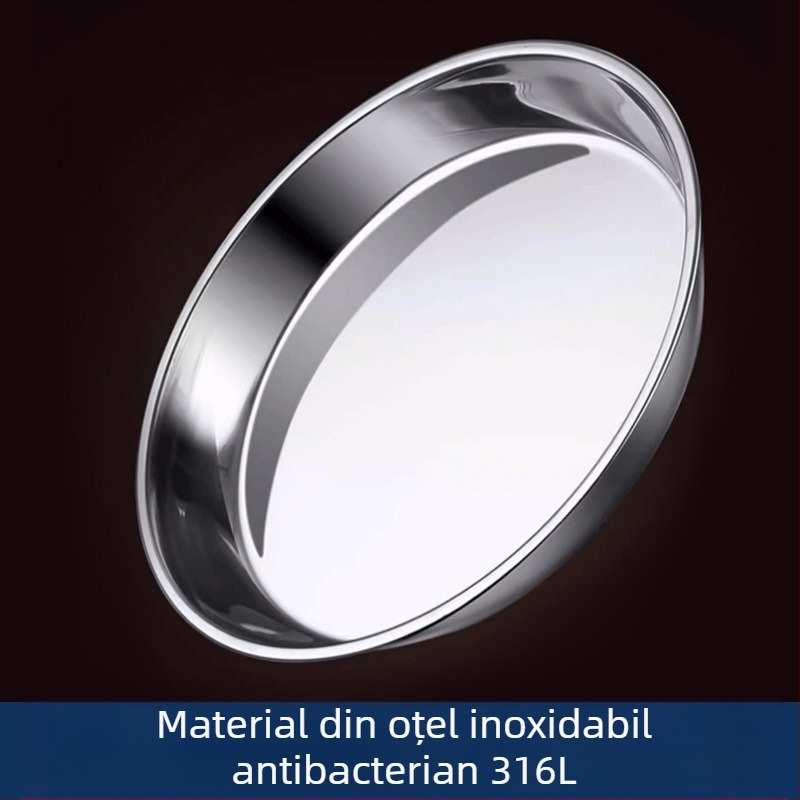 Placă din oțel inoxidabil 316 de calitate alimentară, disc, placă de uz casnic cu fund plat, placă de abur, tavă rotundă, placă de fier, vas îngroșat