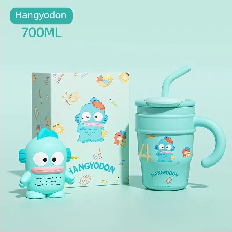 Sanrio Hello Kitty Maruko Big Mac Termos Paie Drăguț Culoare Mare Valoare Cană Apă Mașină Cupă De Gheață