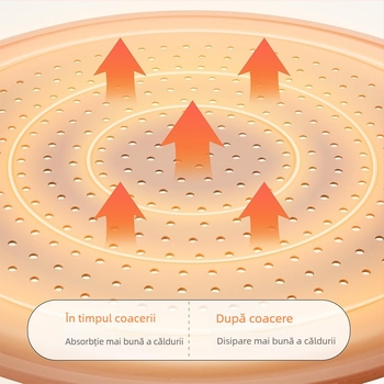 Tavă de pizza antiaderentă Amazon, rezistentă la temperaturi ridicate, curățare ușoară, cu găuri, tavă de pizza din silicon de calitate alimentară, consumabile de copt