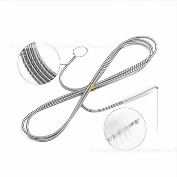 Instrument de curățare a trapei flexibile pentru drenaj auto transfrontalier de 150 cm, perie mată