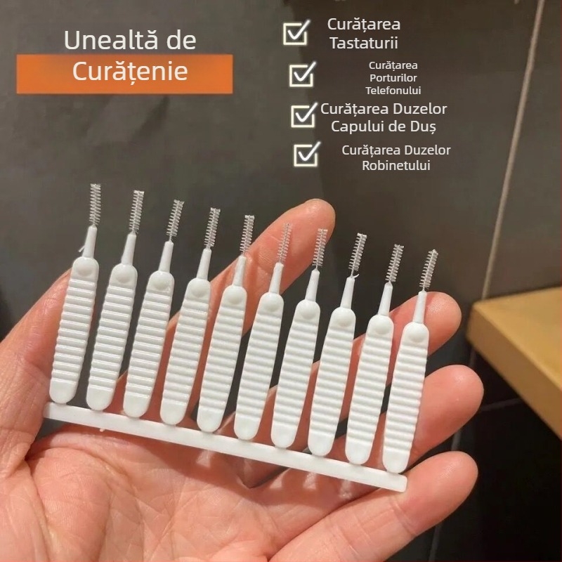 Perie de curățare a dușului multifuncțională pentru gaura de duș, perie mică pentru baie, cap de duș, set de artefacte pentru uz casnic mini