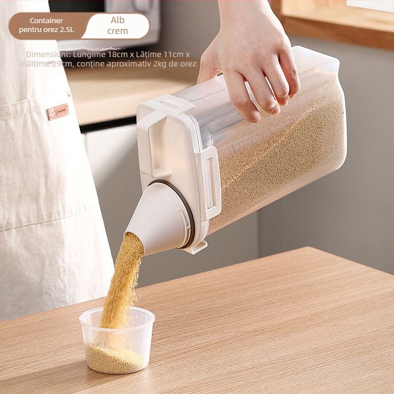 Găleată de depozitare a detergentului de rufe de uz casnic, dimensiuni mari, mici, din plastic, cu capac, sigilat, rezistent la umiditate, rezervor de depozitare a lichidului pentru rufe umede, cu inel portabil