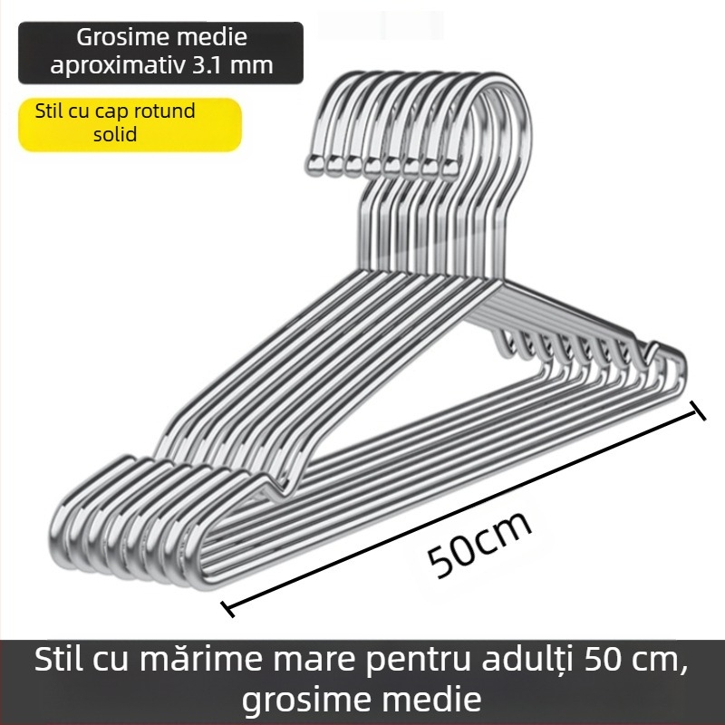 304 din oțel inoxidabil, uscător de haine agățat, cârlig de haine îngroșat, extra gros pentru bebeluși