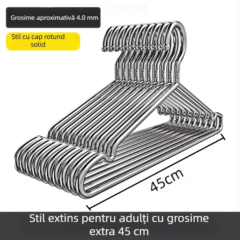 304 din oțel inoxidabil, uscător de haine agățat, cârlig de haine îngroșat, extra gros pentru bebeluși