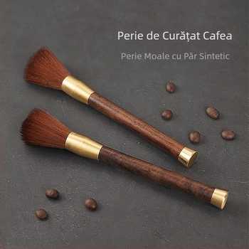 Perie de curățare a pudrei de cafea, perie de ceai, stilou, perie de curățare a râșniței de boabe, perie de bar de cafea, perie de măturat cu bușteni, mâner lung