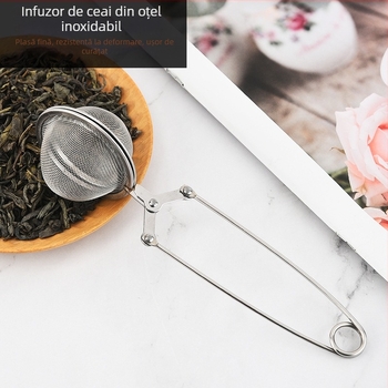Filtru de ceai din oțel inoxidabil 304, filtru de ceai cu bile de ceai, filtru de reziduuri de ceai, instrument de preparare a ceaiului