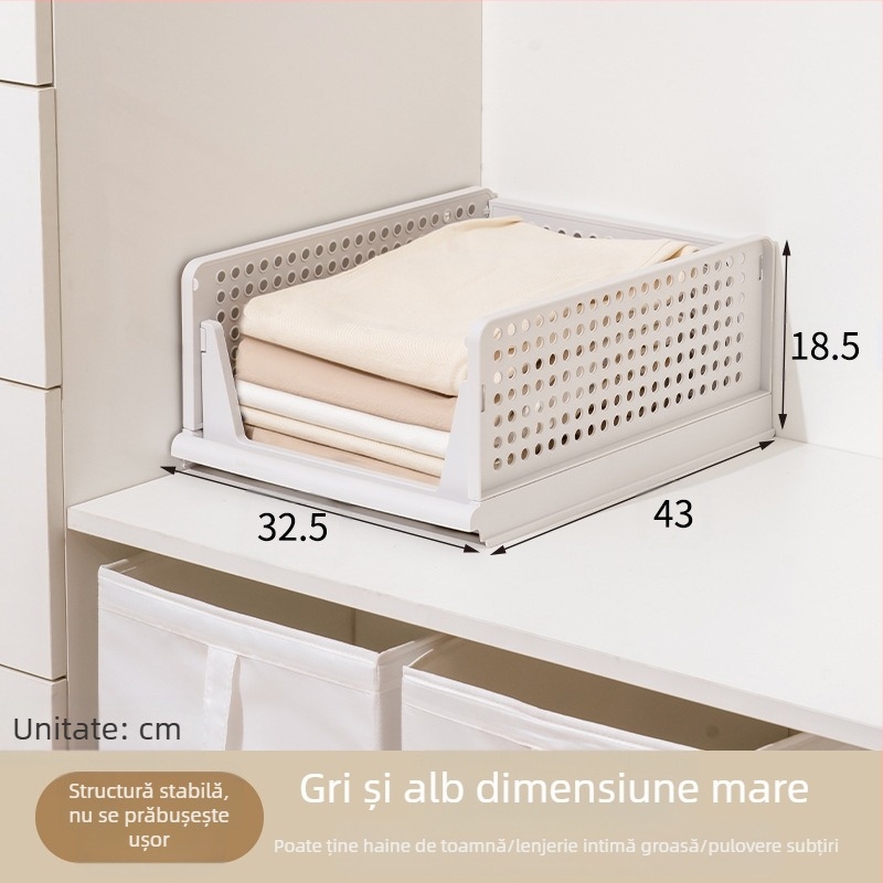 Dulap despărțitor stratificat tip sertar pentru haine, suport pentru depozitare în dormitor, cutie de depozitare pentru haine, coș pentru dulap