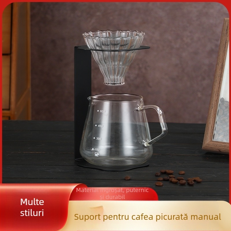 Suport metalic pentru filtru de cafea, suport pentru ceașcă, pâlnie de picurare, filtru pentru ceașcă de fier, suport pentru ceașcă de filtru V60