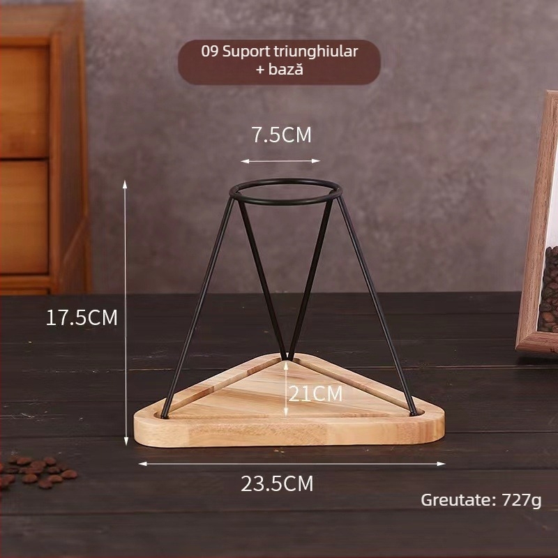 Suport metalic pentru filtru de cafea, suport pentru ceașcă, pâlnie de picurare, filtru pentru ceașcă de fier, suport pentru ceașcă de filtru V60