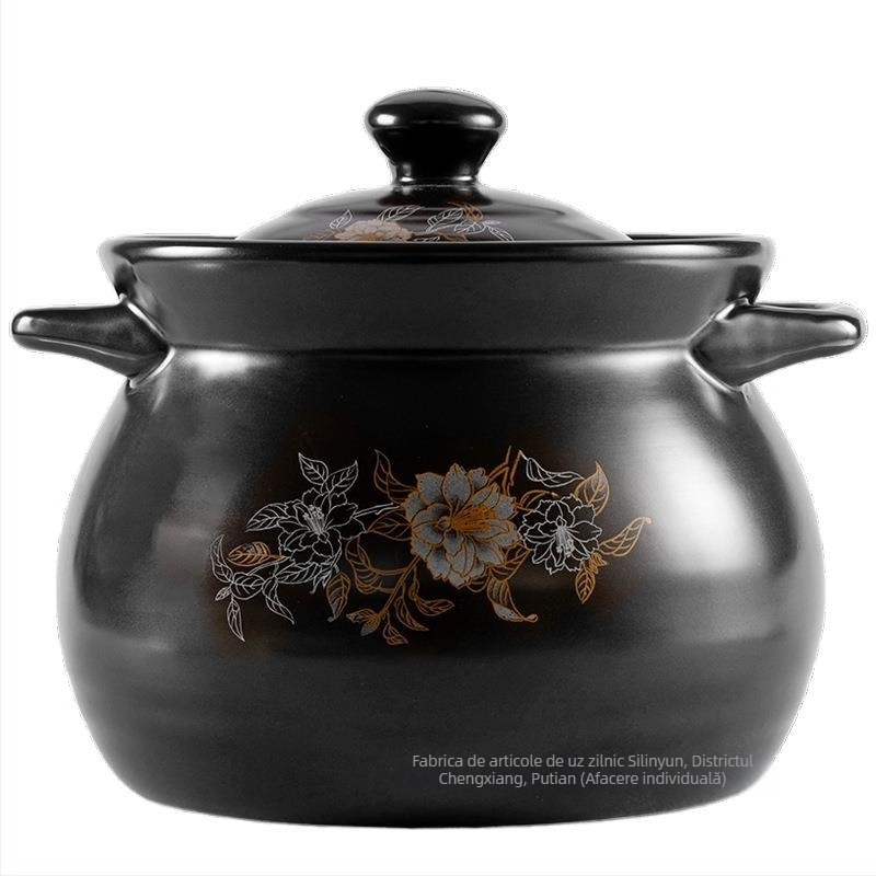 Caserolă, conservarea sănătății, oală pentru supă, oală ceramică, oală cu gaz, oală pentru supă, foc deschis, rezistent la temperaturi ridicate, oală pentru supă de uz casnic, tocană