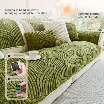 2024 Nou Toamnă și Iarnă Îngroșată Pernă de Canapea de Pluș Anti-alunecare Murdar Anti-Pisică Zgârieturi Pernă de Canapea Advanced Sense Pernă de Canapea