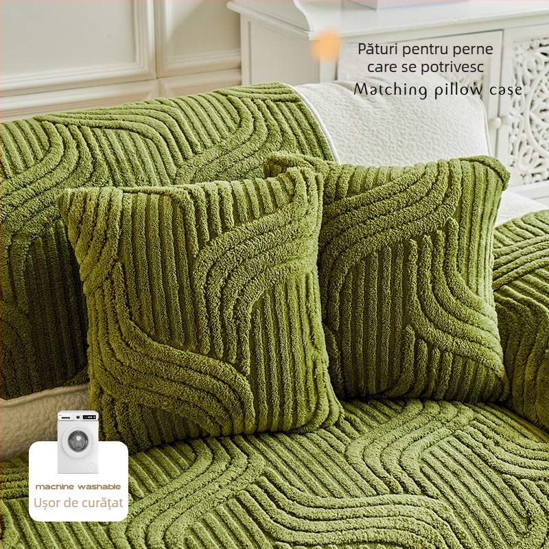 2024 Nou Toamnă și Iarnă Îngroșată Pernă de Canapea de Pluș Anti-alunecare Murdar Anti-Pisică Zgârieturi Pernă de Canapea Advanced Sense Pernă de Canapea