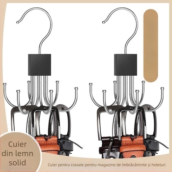 Creative rotativ multifuncțional cu șase gheare cârlig haina capotă agățat geantă geantă eșarfă dulap depozitare rack umeraș ușă