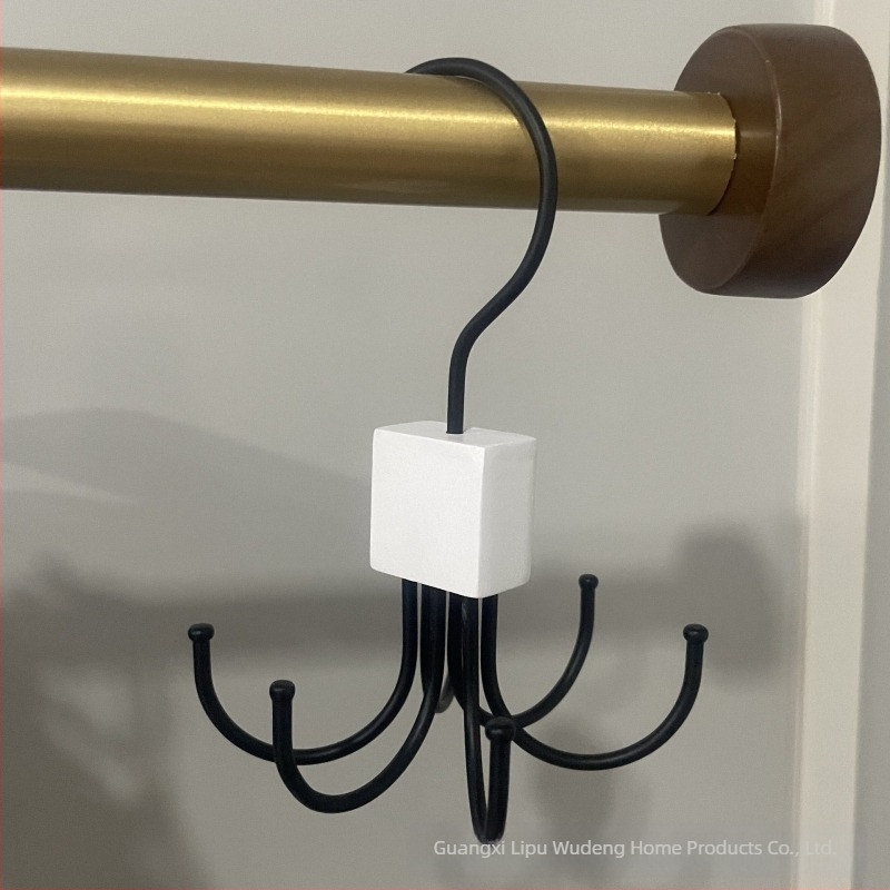 Creative rotativ multifuncțional cu șase gheare cârlig haina capotă agățat geantă geantă eșarfă dulap depozitare rack umeraș ușă