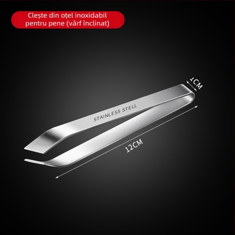 Clește de păr de porc din oțel inoxidabil îngroșat, clește de os de pește de uz casnic, clește de extractor, clește de pui și rață, pensete, clip, gadgeturi de bucătărie