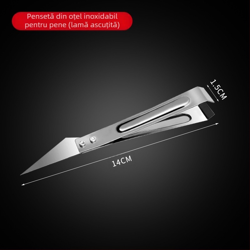 Clește de păr de porc din oțel inoxidabil îngroșat, clește de os de pește de uz casnic, clește de extractor, clește de pui și rață, pensete, clip, gadgeturi de bucătărie