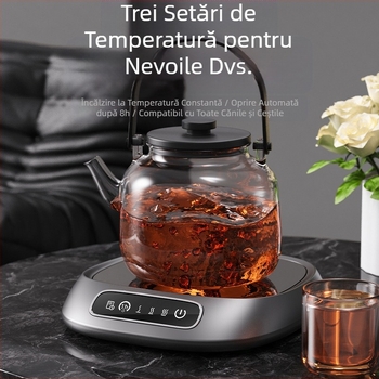 Actualizare transfrontalieră cu temperatură constantă, coaster cu trei temperaturi constante, încălzire cu lapte, cafea, ceai, o oră, memento cu sonerie pentru apă potabilă