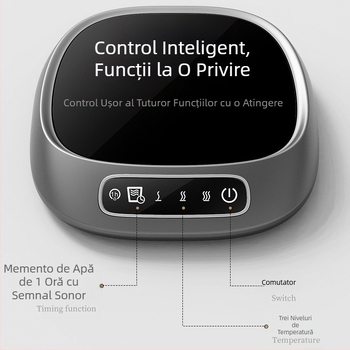 Actualizare transfrontalieră cu temperatură constantă, coaster cu trei temperaturi constante, încălzire cu lapte, cafea, ceai, o oră, memento cu sonerie pentru apă potabilă