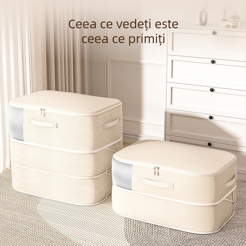 Rezistent la umiditate vizuală, rezistent la mucegai, haine cu puf, set de patru piese, pătură cuvertură, geantă de depozitare pentru garderobă, geantă de mutat