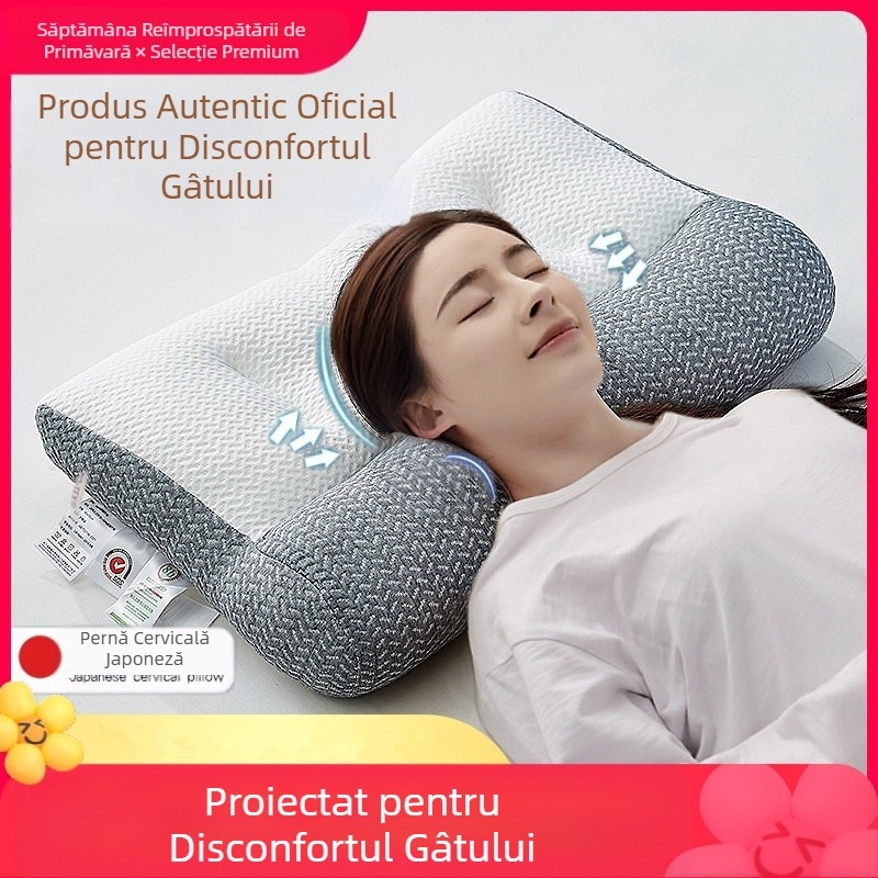 Pernă anti-tracțiune transfrontalieră, pernă cervicală, protecție pentru gât, suport pentru protecție împotriva colapsului, cu recul ridicat, pernă de uz casnic pentru o singură persoană, pereche de miezuri, en-gros