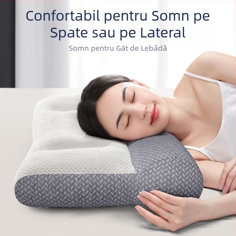 Pernă anti-tracțiune transfrontalieră, pernă cervicală, protecție pentru gât, suport pentru protecție împotriva colapsului, cu recul ridicat, pernă de uz casnic pentru o singură persoană, pereche de miezuri, en-gros