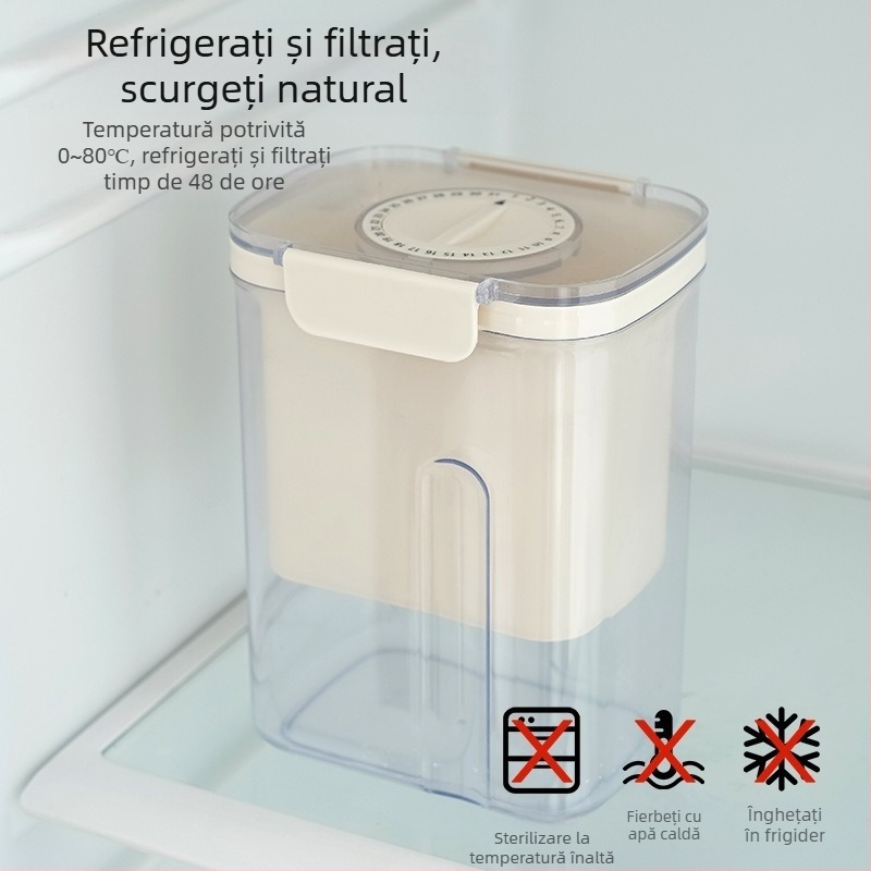Filtru de iaurt de casă transfrontalier, separator multifuncțional de zer, presă refrigerată, mașină de iaurt, filtru de brânză