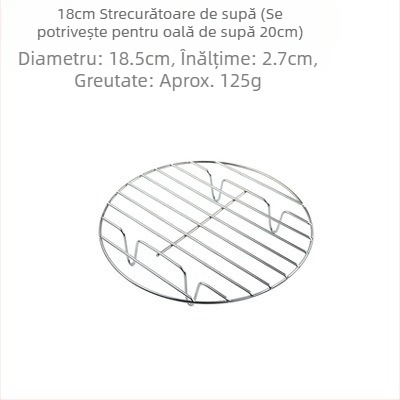 Grătar special pentru carne înăbușită, grătar impermeabil, aragaz pentru tăiței, grătar pentru abur din oțel inoxidabil, compartiment pentru abur, oală antipastă, găleată pentru supă, plasă