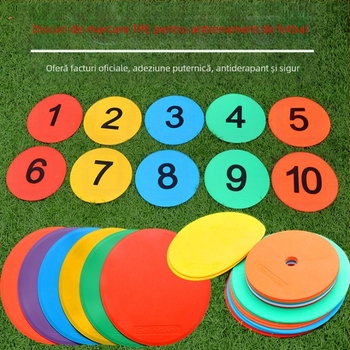 Semn plat de antrenament de fotbal Disc Disc Logo Disc Semn Disc de antrenament Obstacol Gură rotundă Tenis Repere Pad