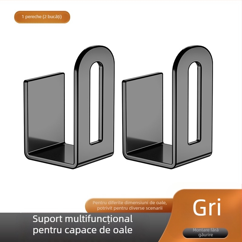 Suport pentru capacul oalei fără perforații, suport de depozitare pentru bucătărie, tocător montat pe perete, tocător multifuncțional, suport pentru artefacte de depozitare pe perete