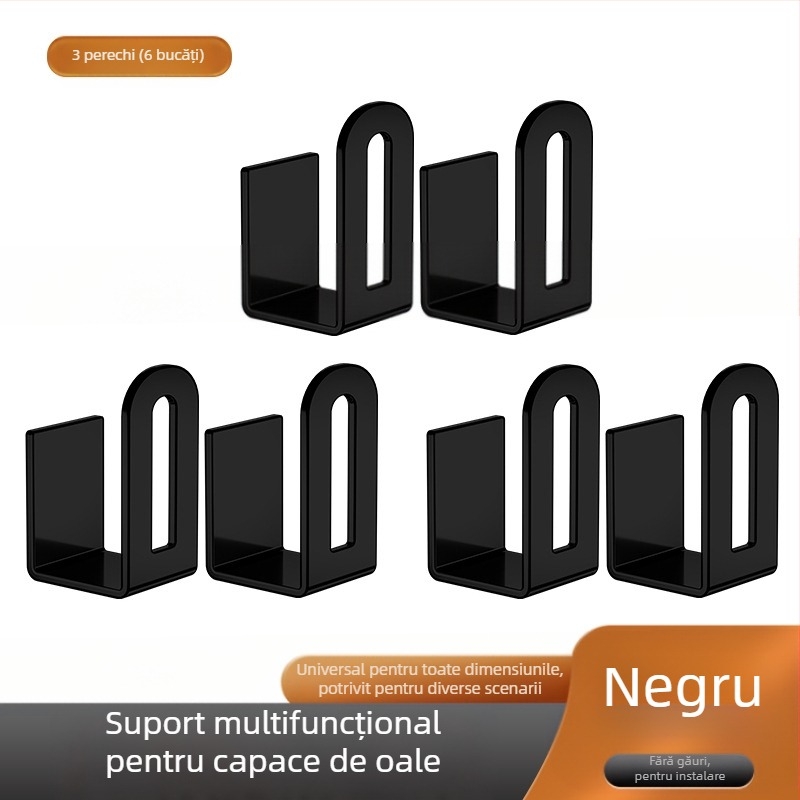 Suport pentru capacul oalei fără perforații, suport de depozitare pentru bucătărie, tocător montat pe perete, tocător multifuncțional, suport pentru artefacte de depozitare pe perete