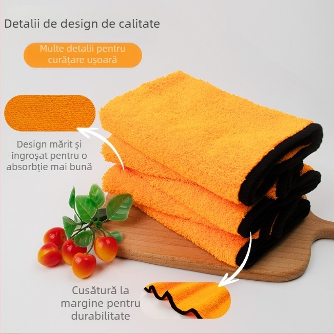 Lavetă de curățare de uz casnic Amazon din lână înaltă și joasă, en-gros, multifuncțională, pentru curățarea mesei, prosop de spălare auto, lavetă de decontaminare absorbantă îngroșată