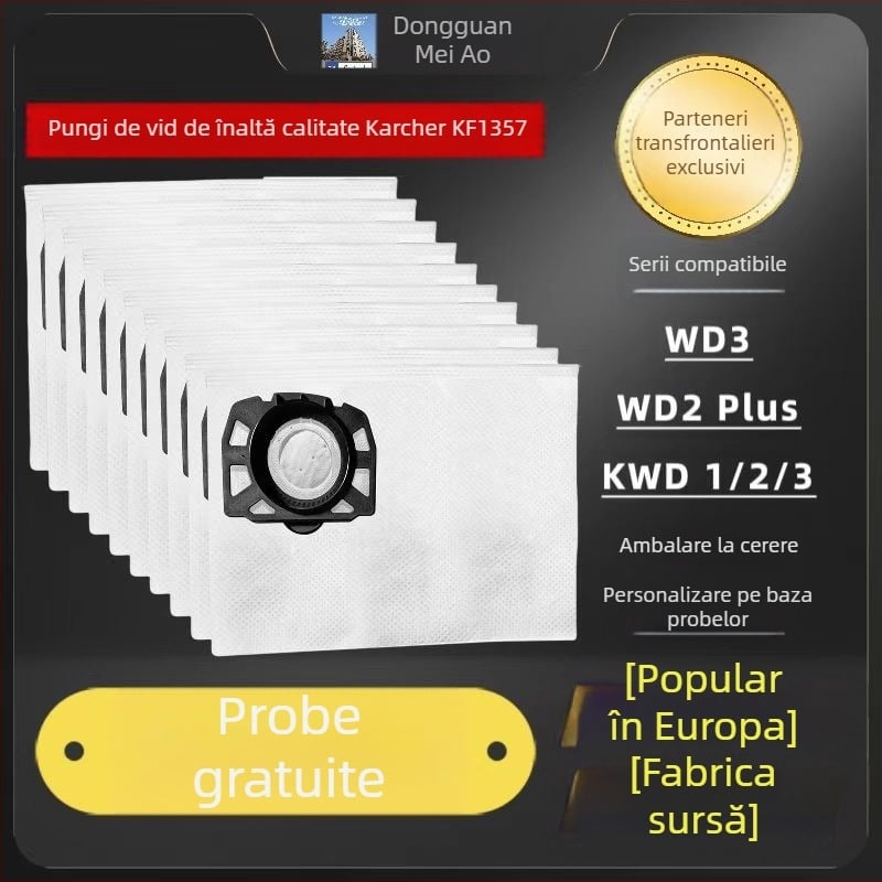 Potrivit pentru K Archer Kachi aspirator sac de praf WD2 Plus/WD3 seria Kwd1 Mv3 accesorii sac de praf