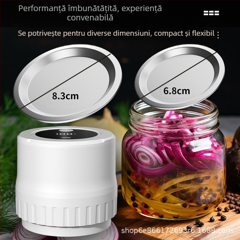 Mașină electrică de vidat cutii Mason pentru produse noi transfrontaliere, mașină automată de sigilare a conservelor Mason pentru păstrarea prospețimii alimentelor de uz casnic mic